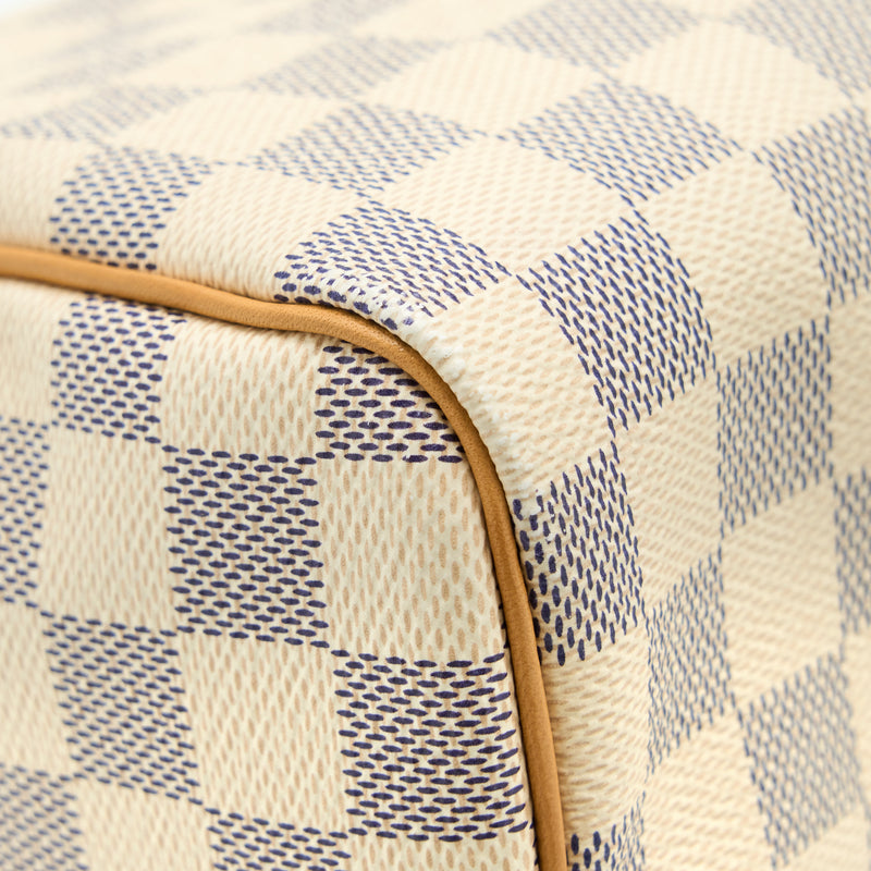 Louis Vuitton Speedy 30 Damier Azur Canvas GHW