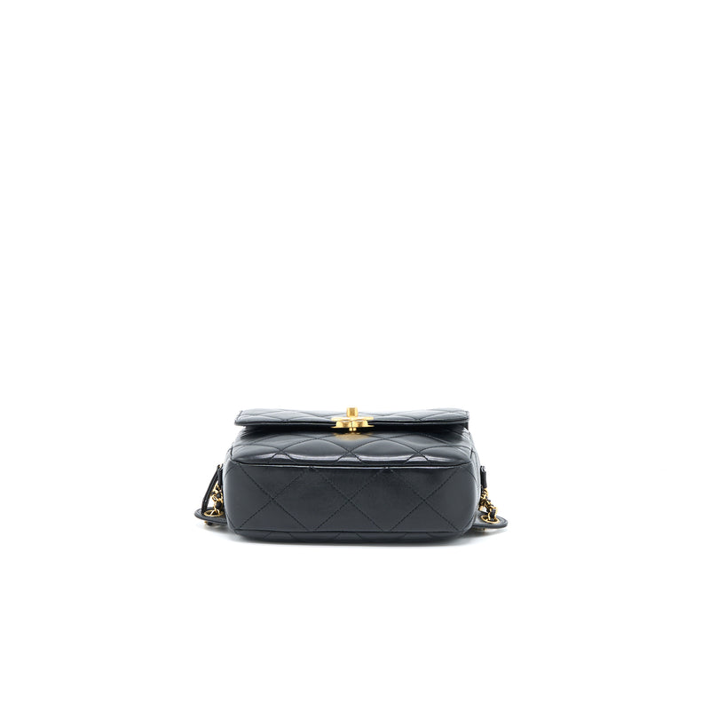 Chanel 23P Ado Backpack Lambskin Black GHW (Microchip)