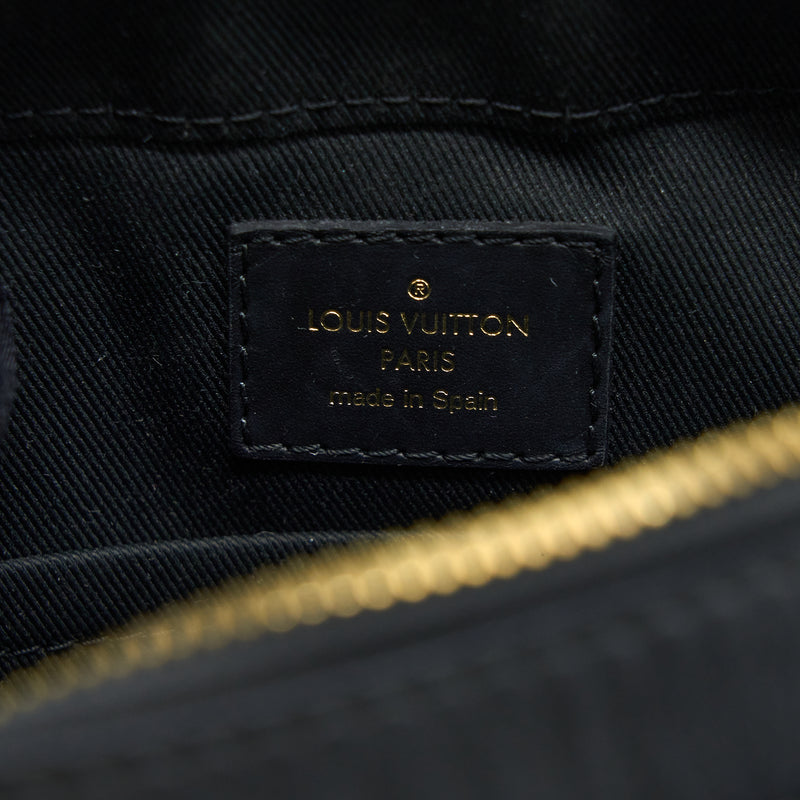 Louis Vuitton Black Leather & Monogram Canvas Camera Box