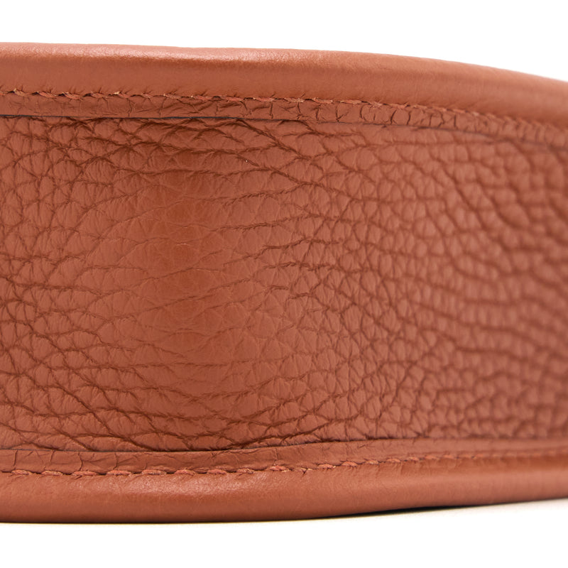 Hermes Mini Evelyne Clemence Culvre With Multicolour Strap GHW Stamp U