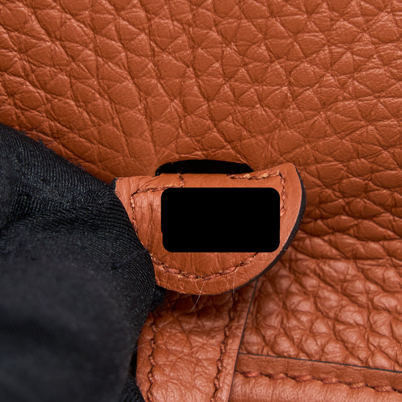 Hermes Mini Evelyne Clemence Culvre With Multicolour Strap GHW Stamp U