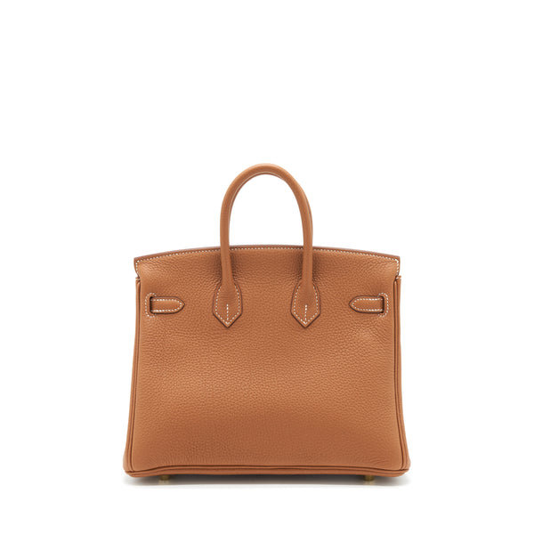 Hermes Birkin 25 Togo Gold GHW Stamp Z