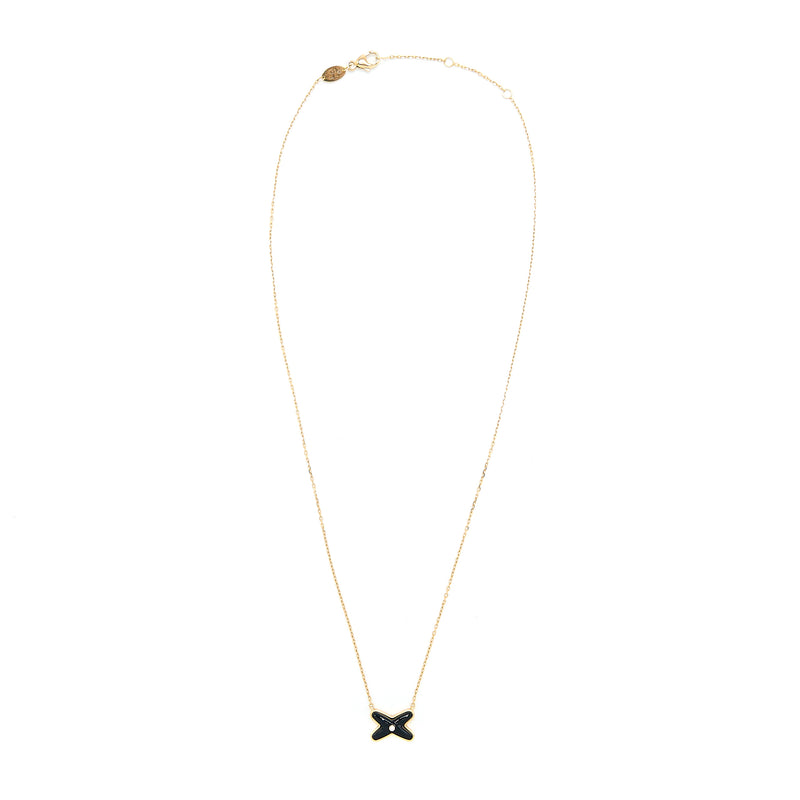 Chaumet Jeux De Liens Pendant Onyx/Rose Gold with One Diamond