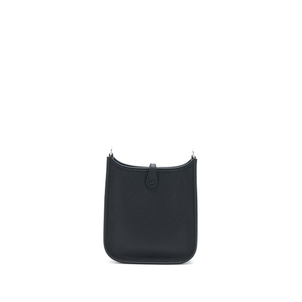 Hermes Mini Evelyn Clemence Black SHW Stamp B