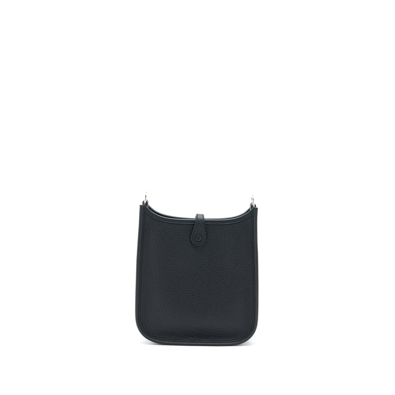 Hermes Mini Evelyn Clemence Black SHW Stamp B