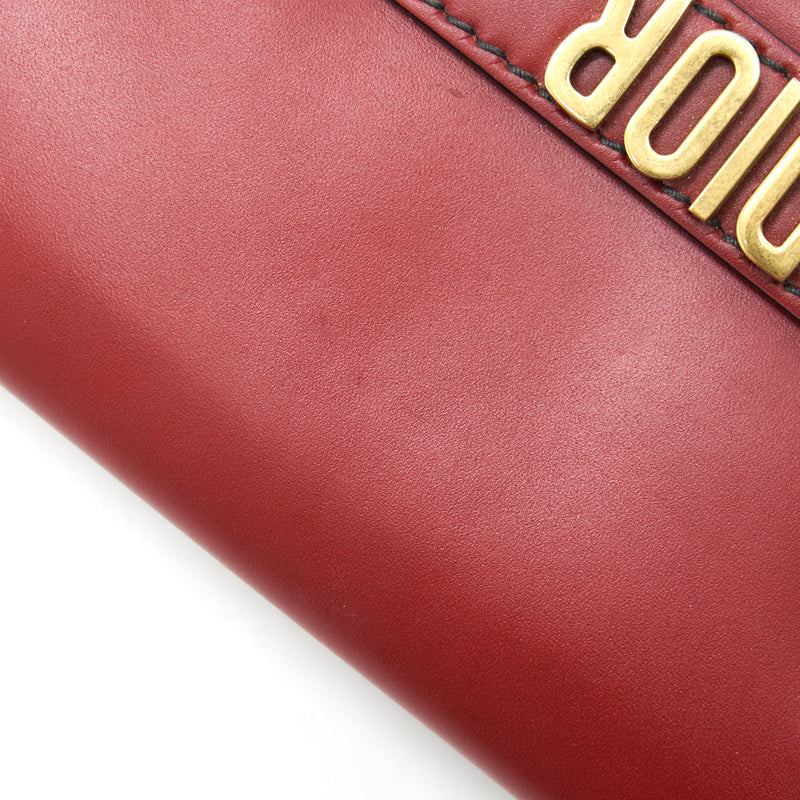 Dior J'adior Small long Wallet on Chain Red with GHW