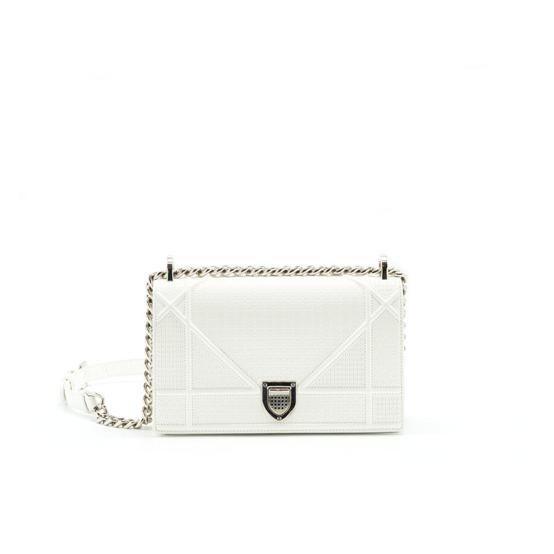 Sell Christian Dior Patent Small Diorama Bag - White