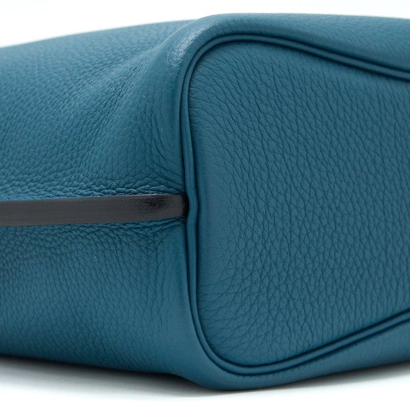 Hermes So Kelly 22 Togo Blue Colvert / Turquoise SHW Stamp X