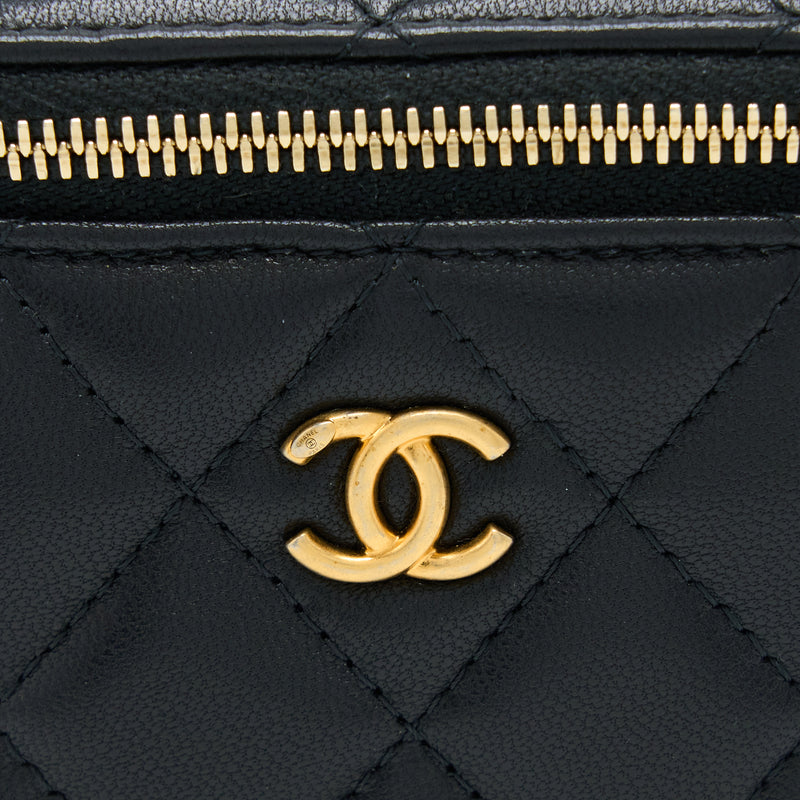 Chanel Pearl Crush Mini Vanity Lambskin Black GHW