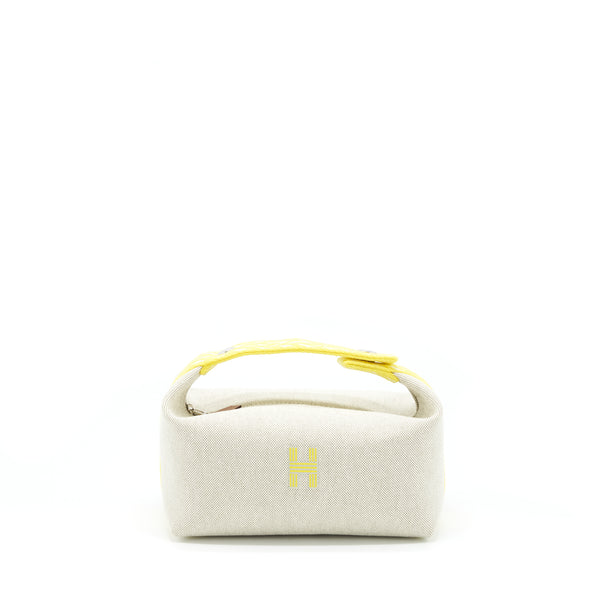 Hermes Trousse De Toilette Brad A Brac PM Jaune Citron