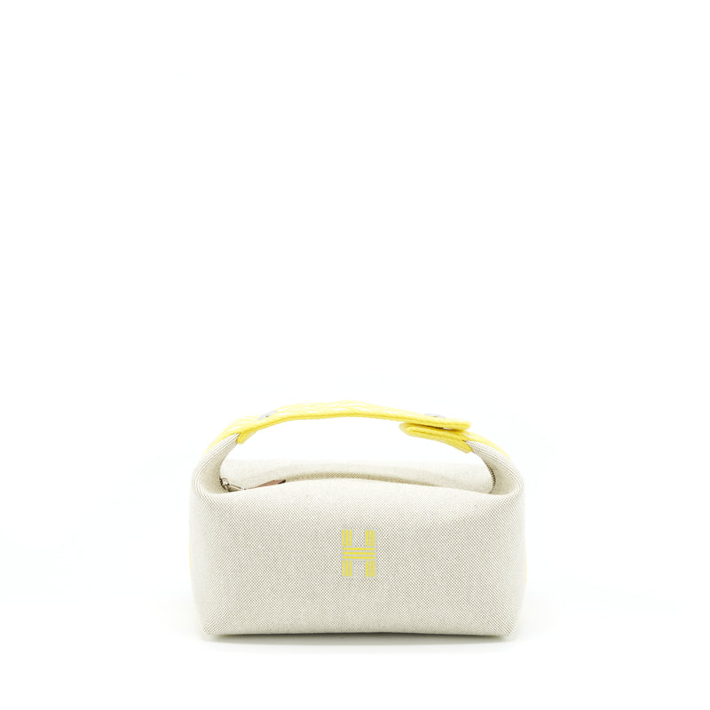 Hermes Trousse De Toilette Brad A Brac PM Jaune Citron