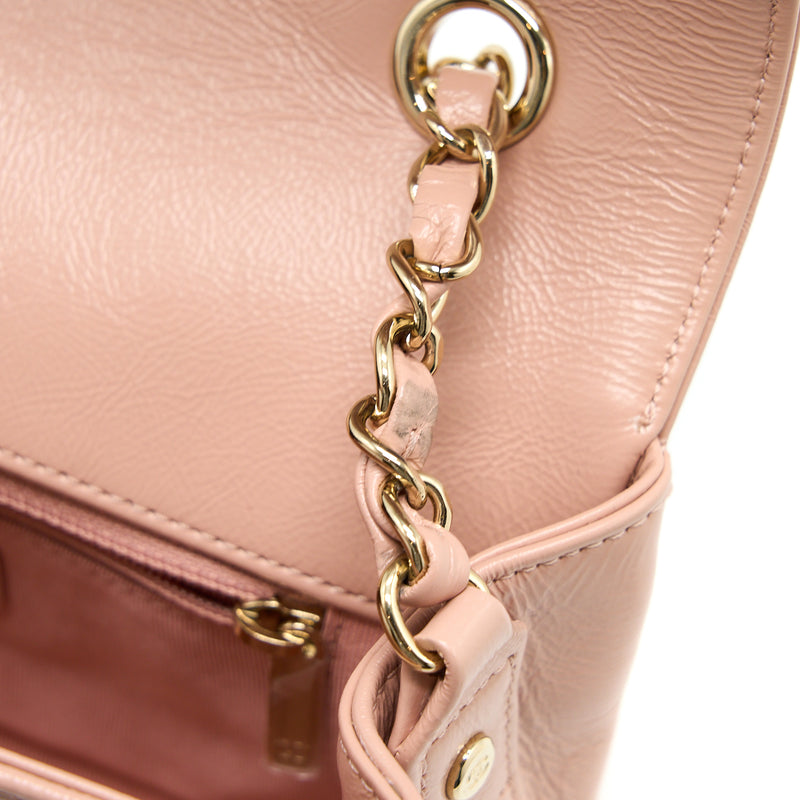Chanel Seasonal Flap Bag Aged Calfskin Pink LGHW
