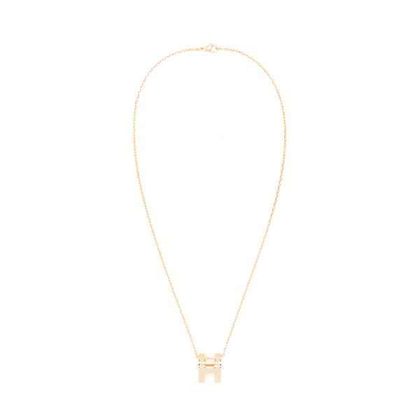Hermes Pop H Pendant Marron Glacé RGHW