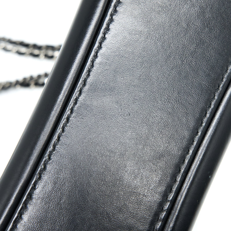 Chanel Large Gabrielle Hobo Bag Aged Calfskin Black Multicolour Hardware