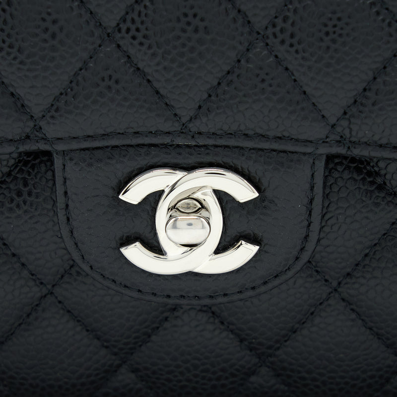 Chanel Small Classic Flap Bag Caviar Black SHW