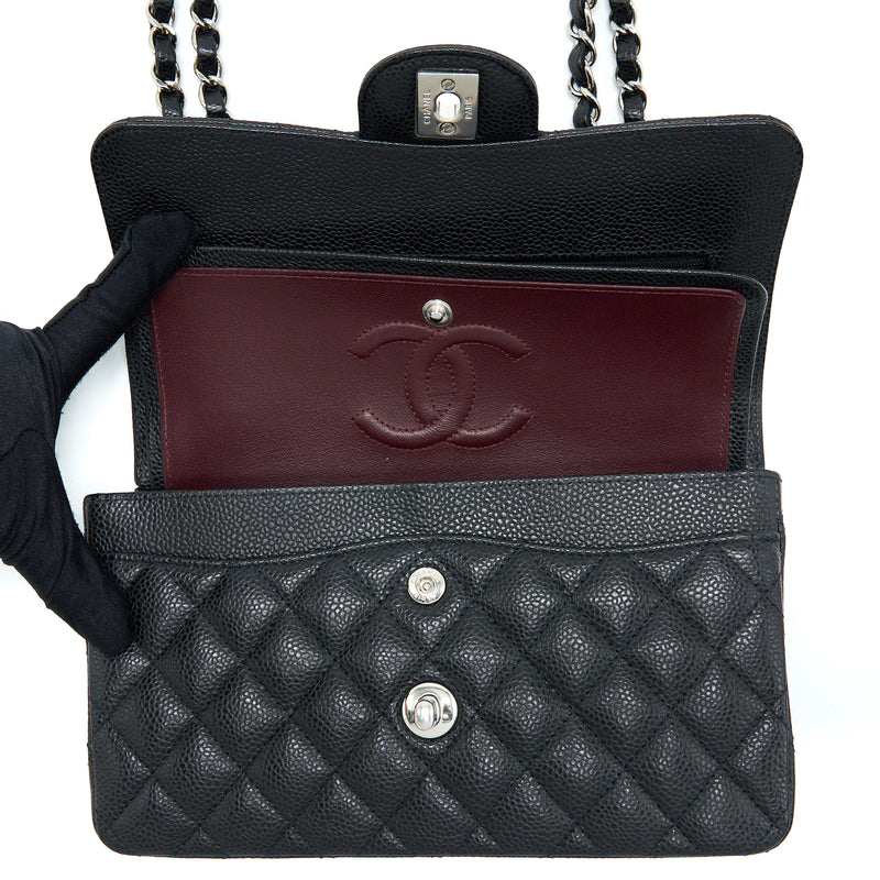 Chanel Small Classic Flap Bag Caviar Black SHW