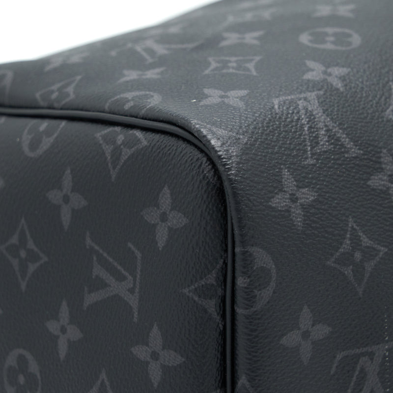 Louis Vuitton Keepall 55 with Shoulder Strap Monogram Eclipse Canvas SHW