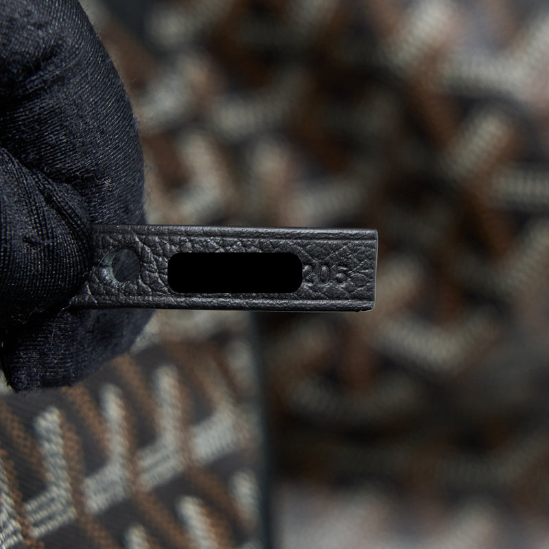 Goyard Artois PM Tote Canvas / Calfskin Black