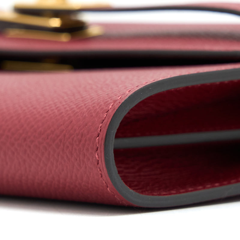 Hermes Kelly To Go Epsom K1 Rouge Grenat GHW Stamp U