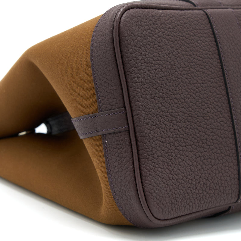 Hermes Garden Party 30 Canvas/Leather Alezan/ Bleu Outrener/ Rouge Sellier SHW Stamp U