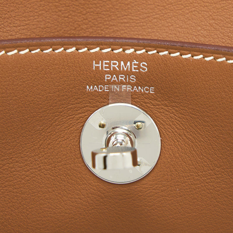 Hermes Mini Lindy Swift Gold/Amber Yellow SHW Stamp Z