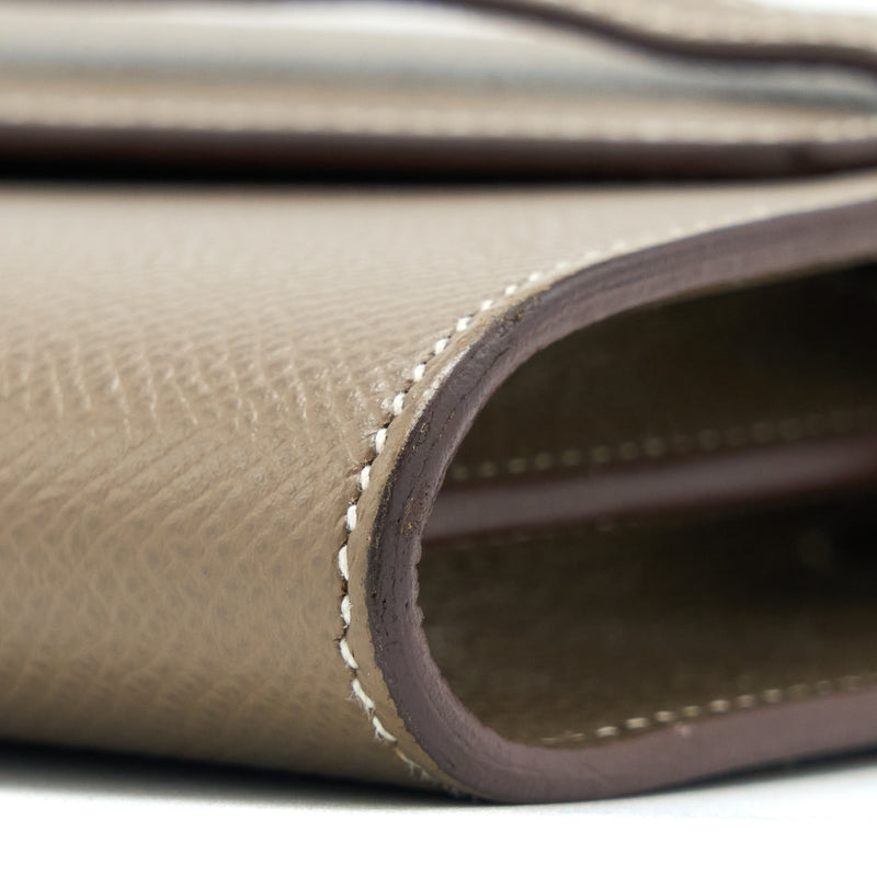 Hermes Kelly To Go Epsom Etoupe GHW Stamp Z