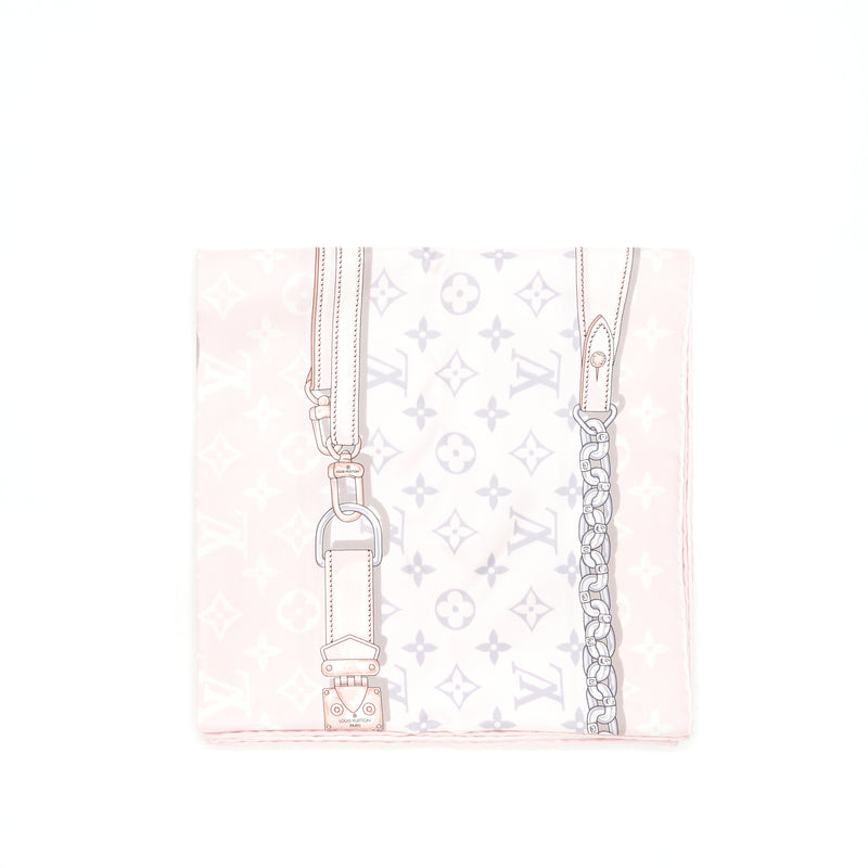 Louis Vuitton Silk Scarf Monogram Pinkmulticolour