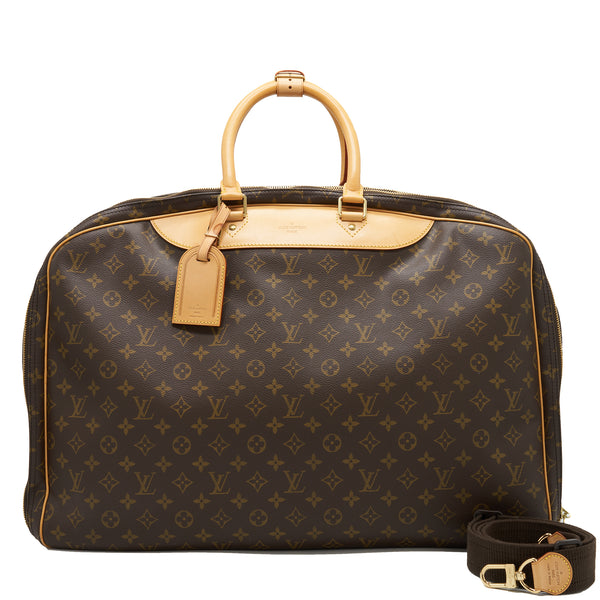 Louis Vuitton Vintage Luggage Bag With Strap Monogram Canvas Year 1997