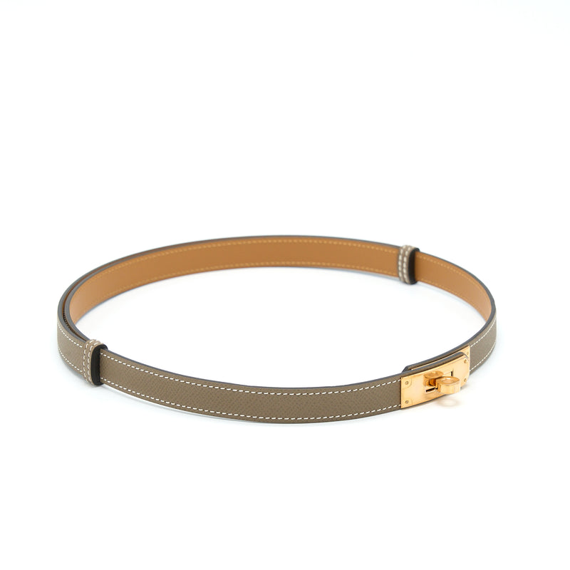 Hermes Classic Kelly Belt Epsom Etoupe RGHW