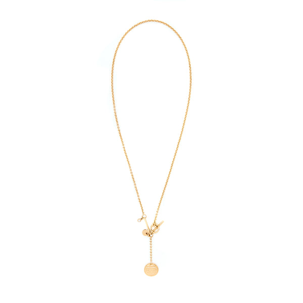 Hermes Ex-Libris Pendant Small Model Rose Gold