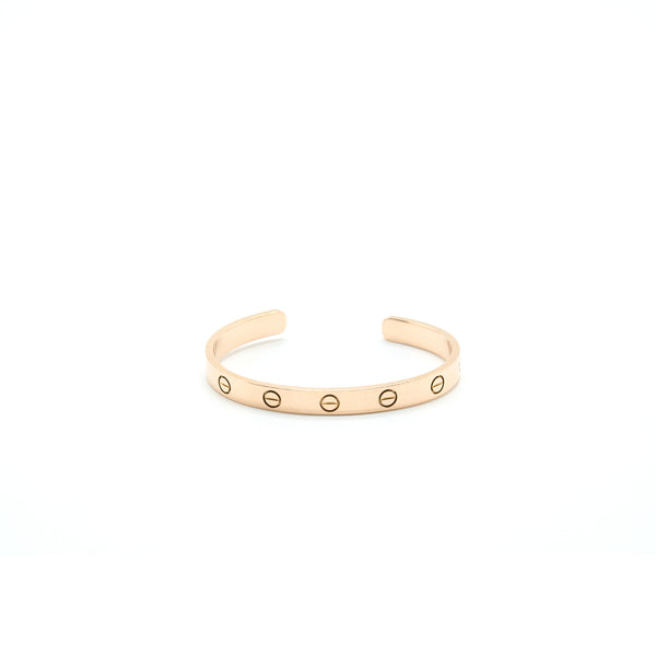 Cartier Size 16 Love Bracelet Rose Gold