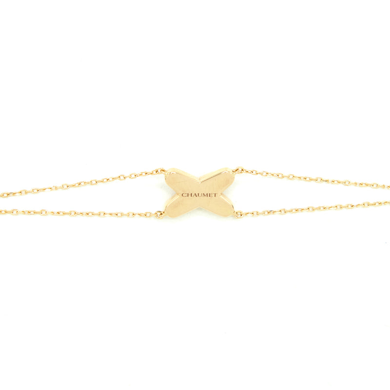 Chaumet Jeux De Liens Bracelet Pink Gold, Diamond And Madder Red Lacquer