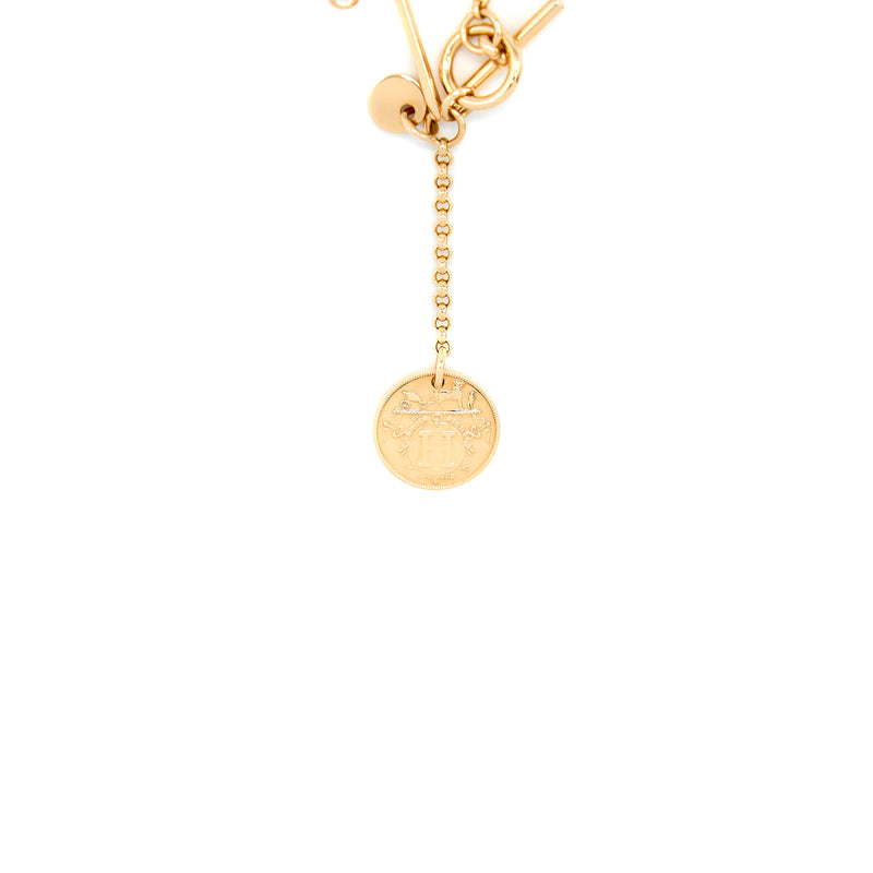 Hermes Ex-Libris Pendant Small Model Rose Gold