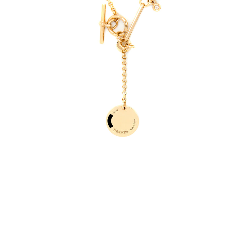 Hermes Ex-Libris Pendant Small Model Rose Gold