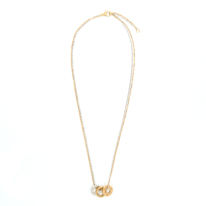 Cartier White Gold Love Necklace B7014300 | Rich Diamonds