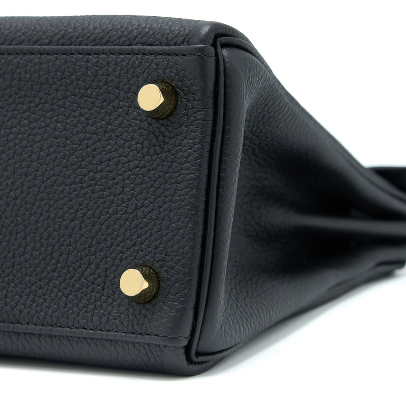 Hermes Kelly 25 Togo Black GHW Stamp U