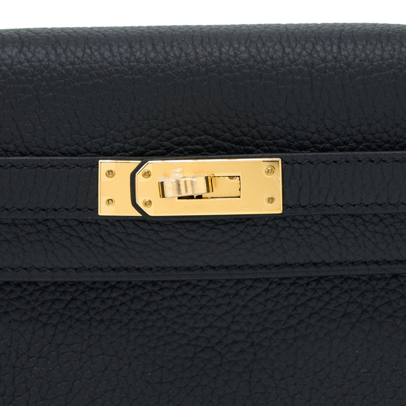 Hermes Kelly 25 Togo Black GHW Stamp U