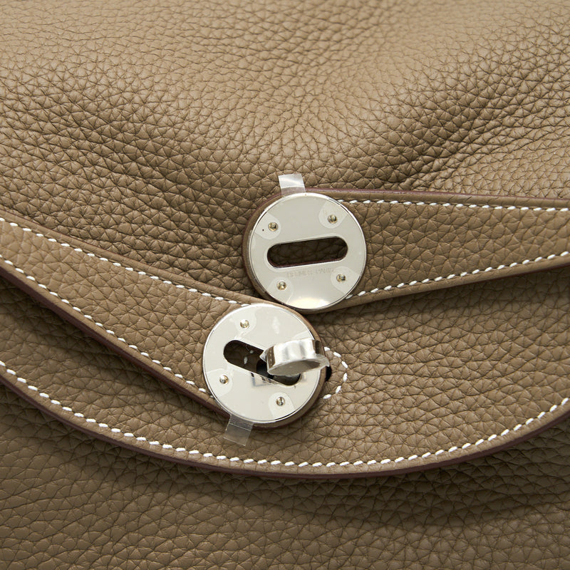 Hermes Lindy 26 Clemence Etoupe SHW Stamp U
