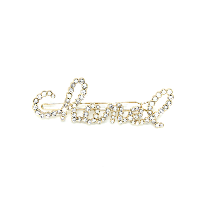 chanel pearl hair clips