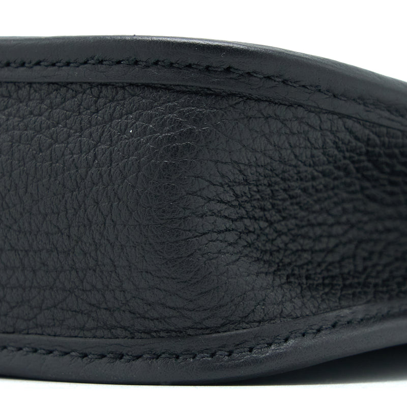 Hermes Mini Evelyne Clemence Black GHW Stamp Z