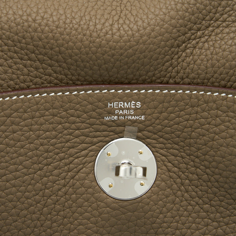 Hermes Lindy 26 Clemence Etoupe SHW Stamp U