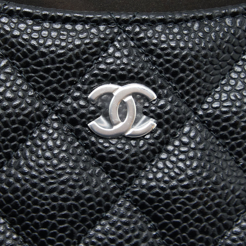 Chanel Classic Card Holder Caviar Black SHW (Microchip)