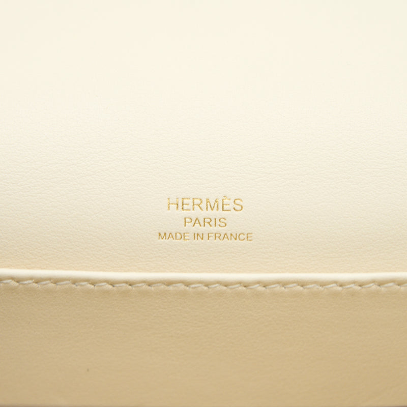 Hermes Mini Roulis Swift Nata LGHW Stamp Z