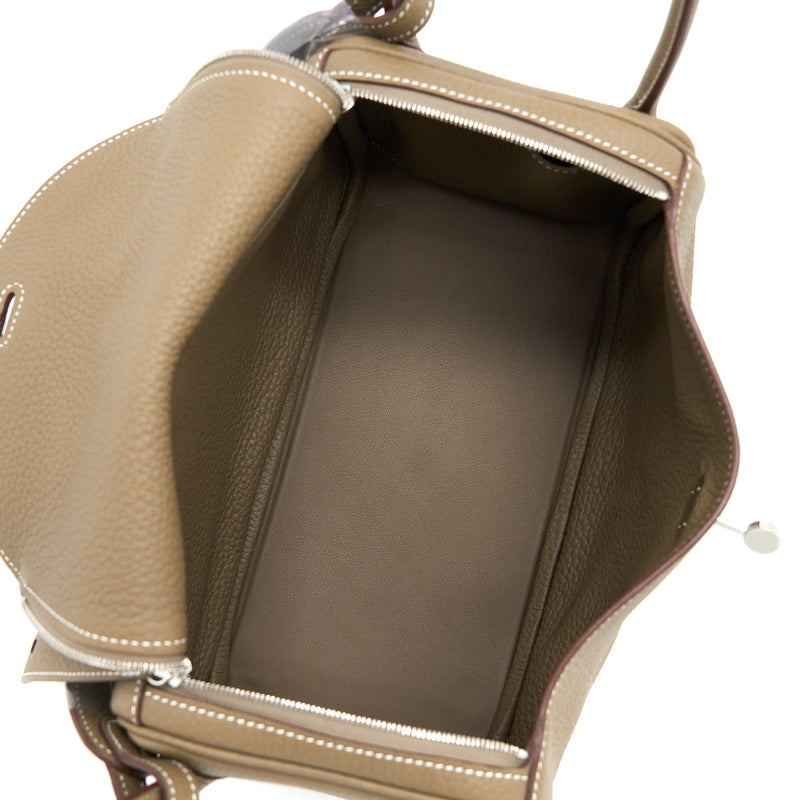 Hermes Lindy 26 Clemence Etoupe SHW Stamp U