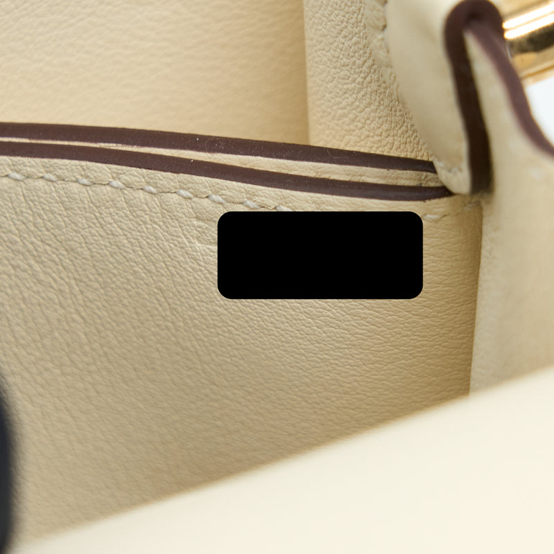 Hermes Mini Roulis Swift Nata LGHW Stamp Z