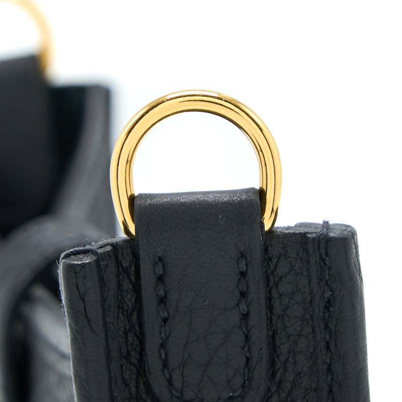 Hermes Mini Evelyne Clemence Black GHW Stamp Z
