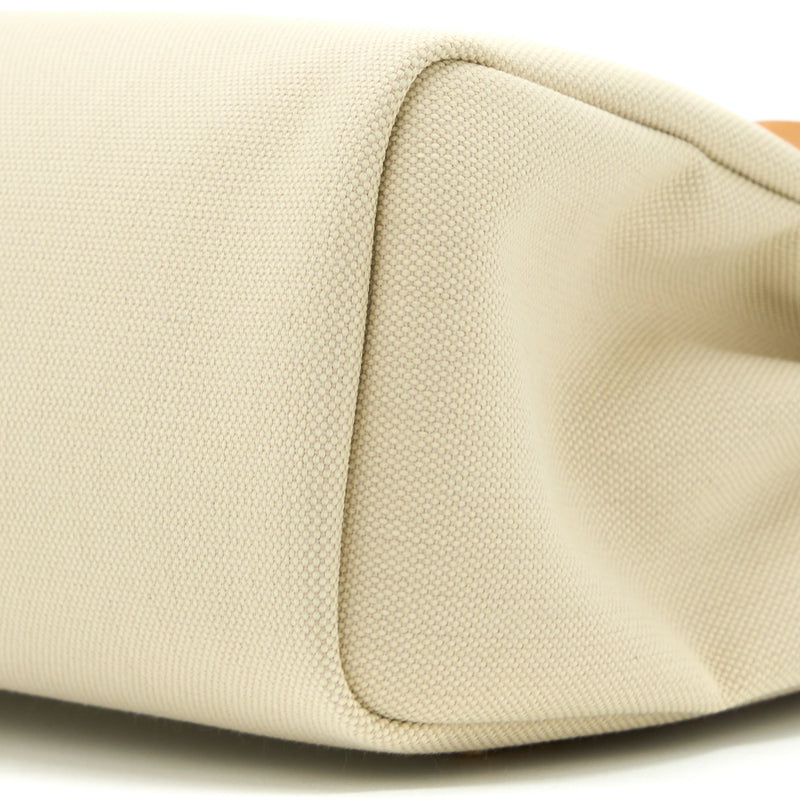 Hermes Herbag Zip 31 Bag Canvas Breton/Natural Sable/Nata SHW Stamp U