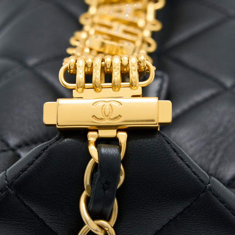 Chanel Vanity Case Small 22S Lambskin Yellow in Lambskin Leather