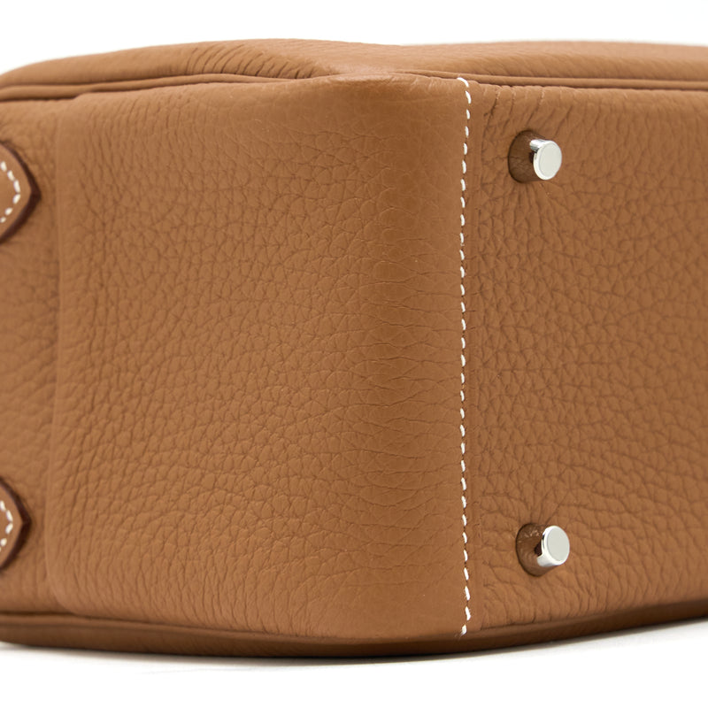 Hermes Mini Lindy Clemence Gold SHW Stamp U
