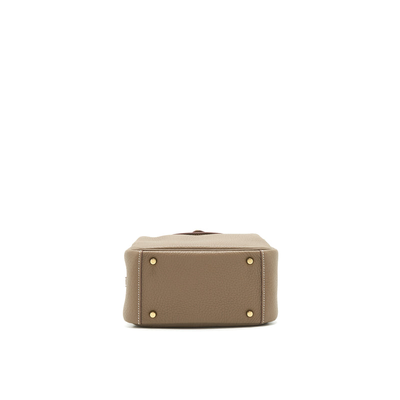 Hermes Mini Lindy Clemence Etoupe GHW stamp Z